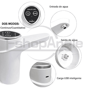 Dispensador Agua Electrico Portatil Usb Bidon Botellon