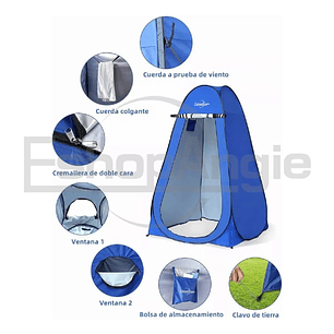 Carpa Baño Vestidor Portátil Camping Playa Ducha Autoarmable