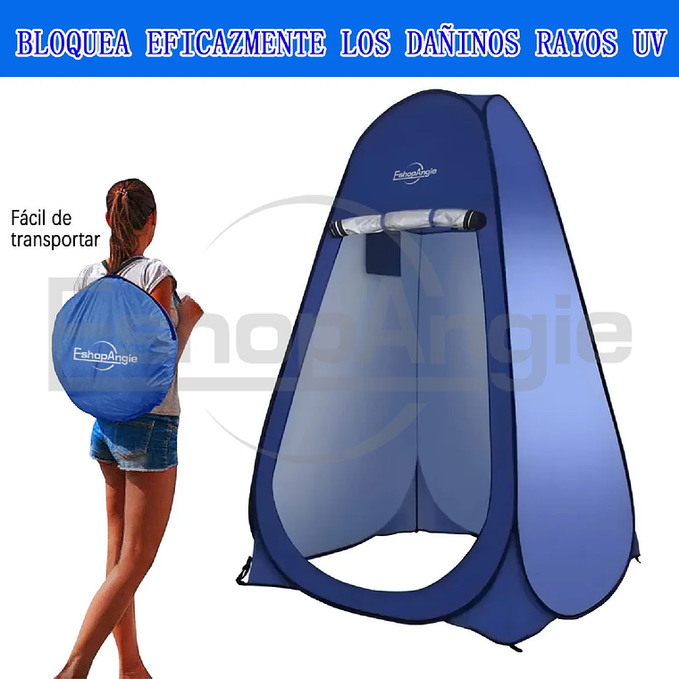 Carpa Baño Vestidor Portátil Camping Playa Ducha Autoarmable 3