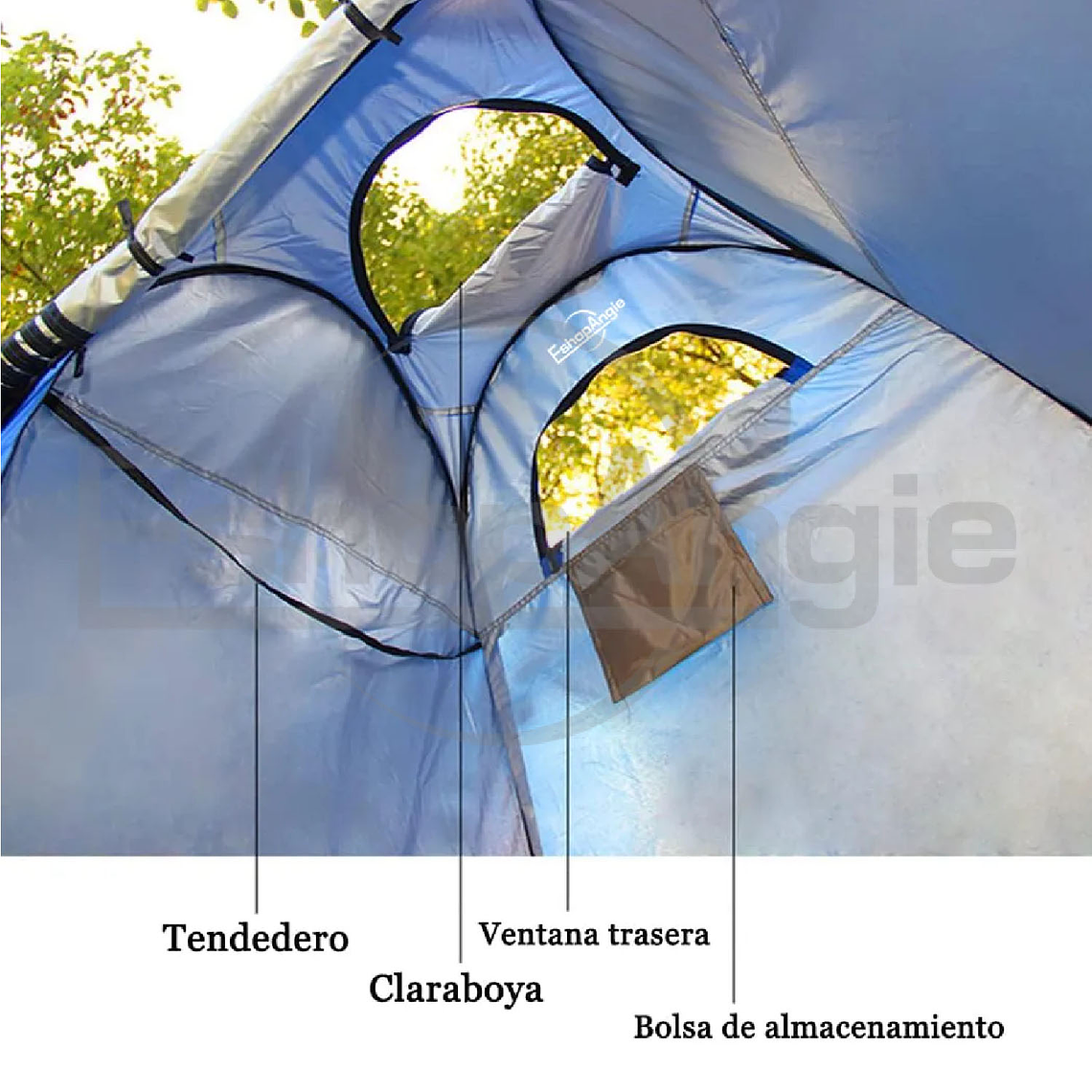 Carpa Baño Vestidor Portátil Camping Playa Ducha Autoarmable 4