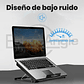 Base Soporte Para Notebook 2 Ventiladores /6 Velocidades Led - Miniatura 4