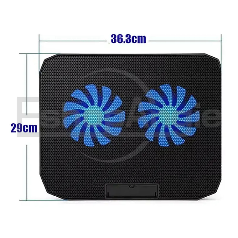Base Soporte Para Notebook 2 Ventiladores /6 Velocidades Led 6