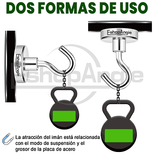 Iman Neodimio Con Gancho Super Potente 60mm 150kg