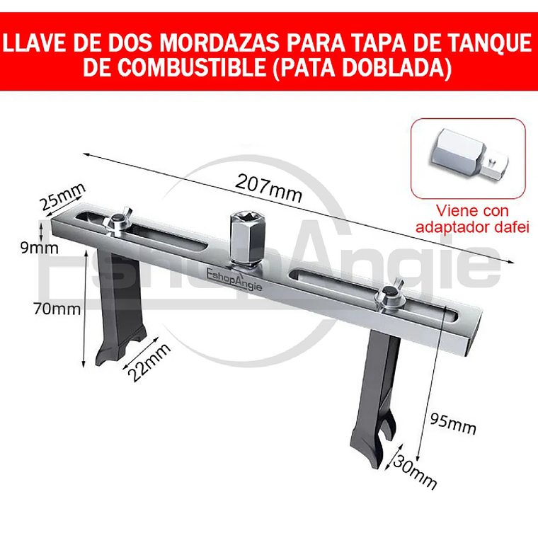 Llave Extractor Tapa Tanque Bomba De Gasolina Universal 5