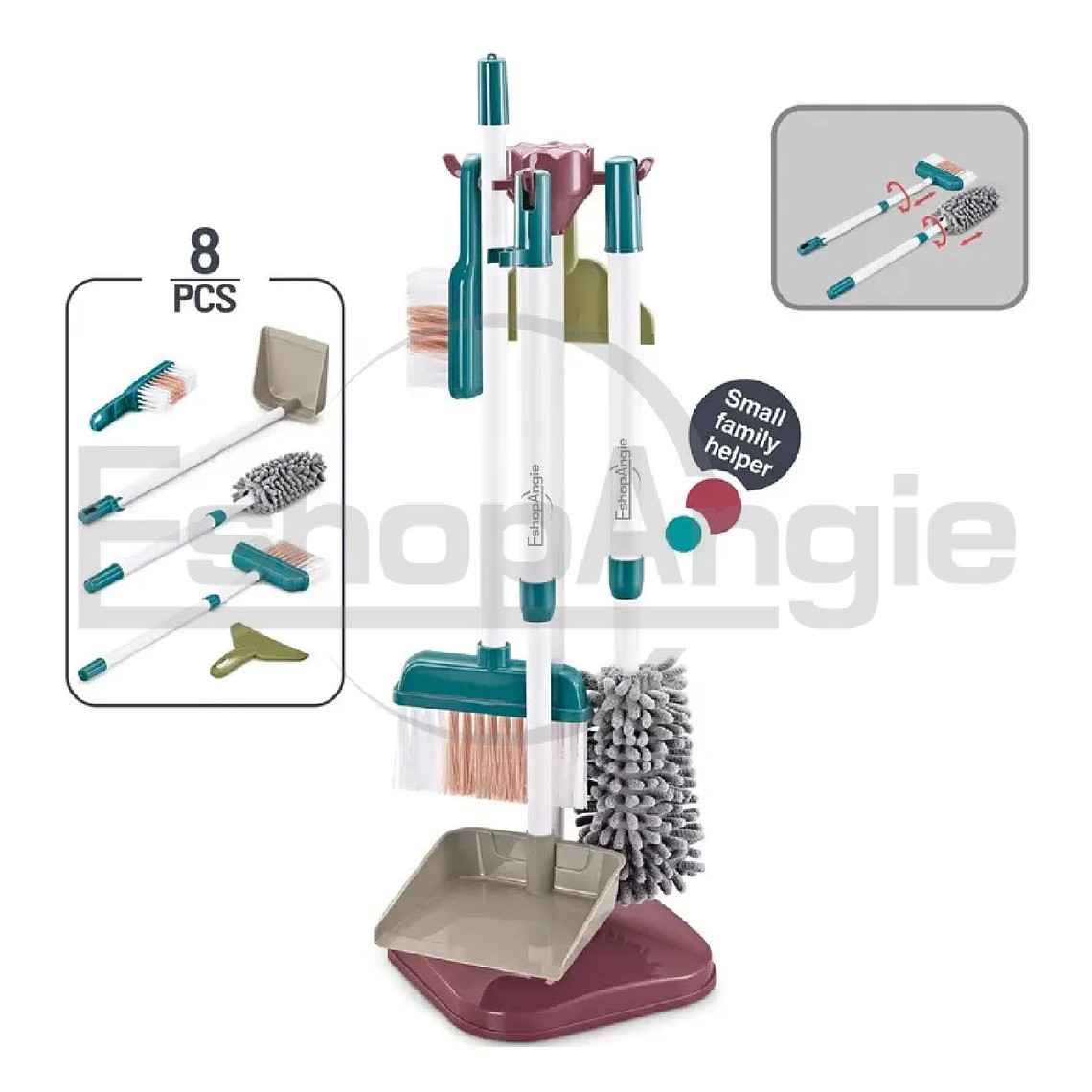 Juguete De Limpieza Set 8pcs Juego De Aseo Didáctico Niños 4