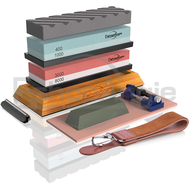 Juego De Piedras Afiladora Cuchillos 400/1000 3000/8000 1