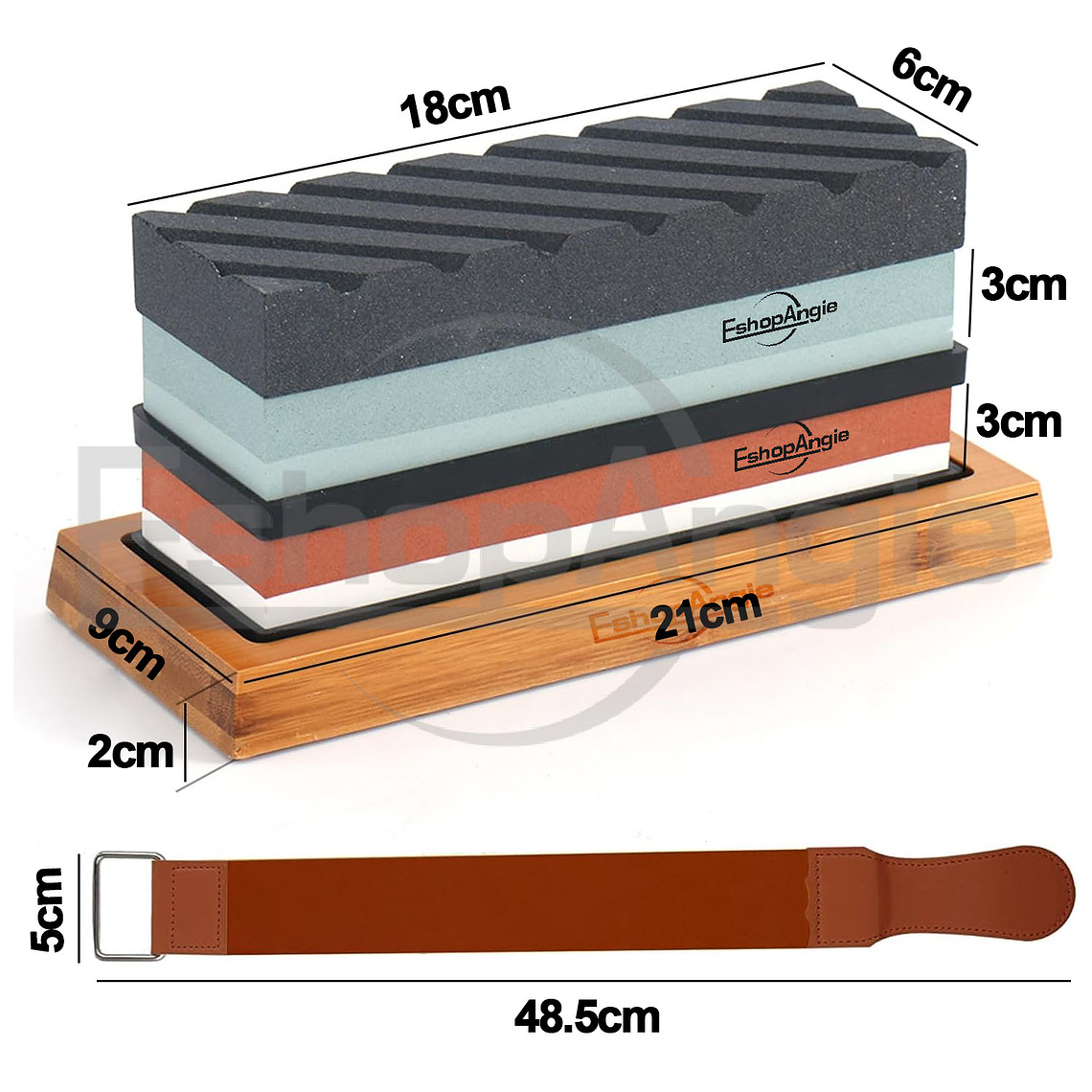 Juego De Piedras Afiladora Cuchillos 400/1000 3000/8000 7