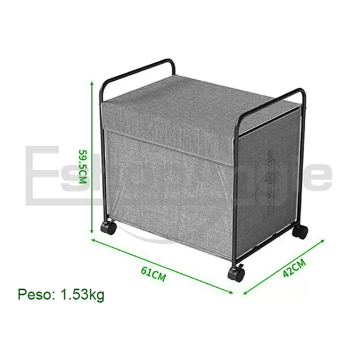 Cesto Organizador Multiuso Ropa Juguetes Con Ruedas 6