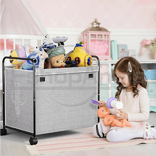 Cesto Organizador Multiuso Ropa Juguetes Con Ruedas