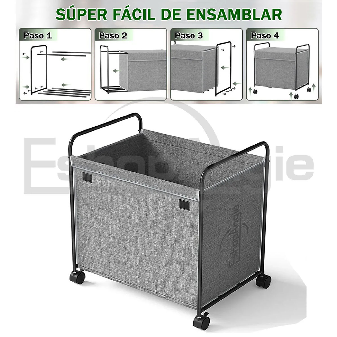 Cesto Organizador Multiuso Ropa Juguetes Con Ruedas 4