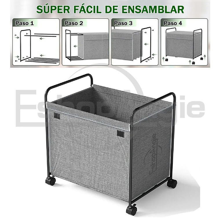 Cesto Organizador Multiuso Ropa Juguetes Con Ruedas 4