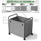 Cesto Organizador Multiuso Ropa Juguetes Con Ruedas - Miniatura 4