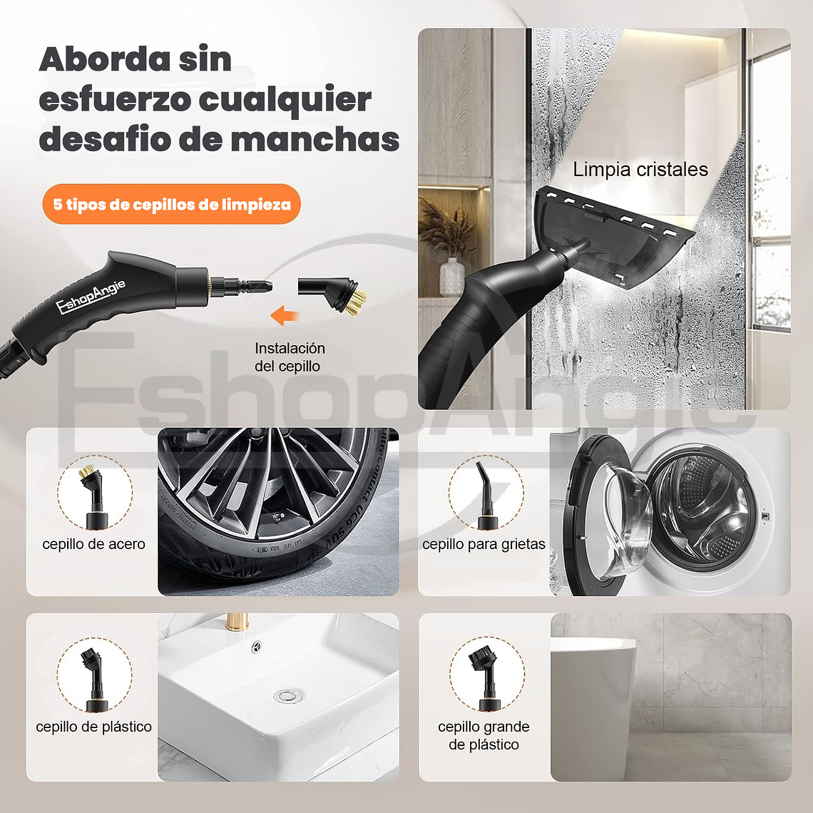 Limpiador De Vapor A Presión De Alta Temperatura De 2500w 4