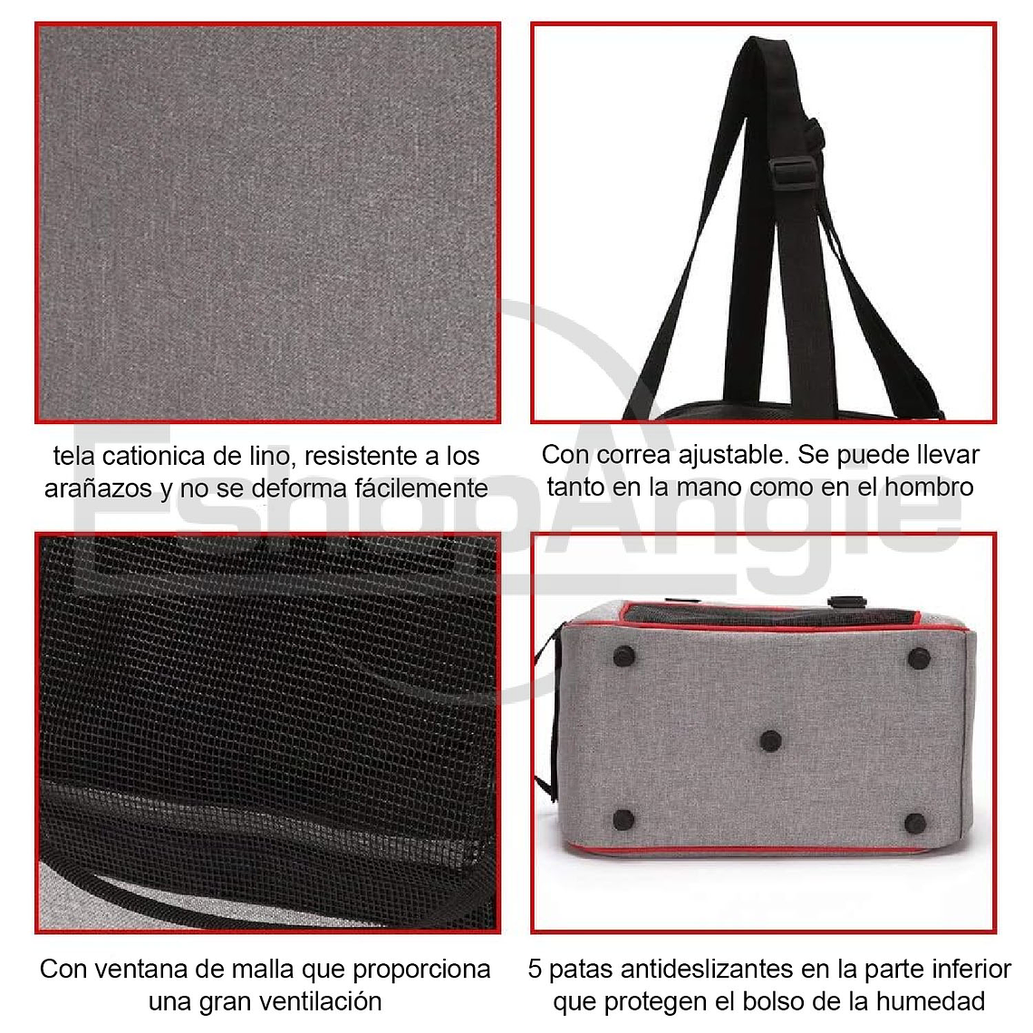 Bolso Transportadora Para Perro Y Gato Portátil Plegable 5
