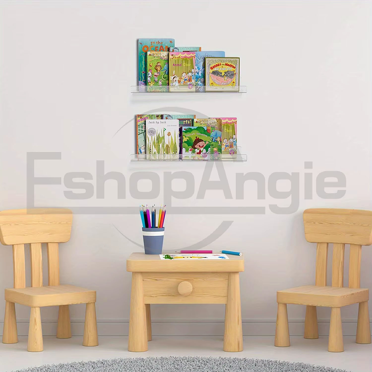 4 Repisas Flotantes Estantes Flotantes De Acrílico Genérica 6