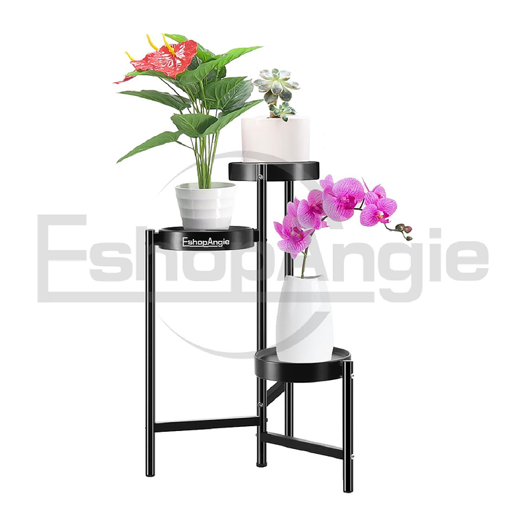 Organizador Pedestal 3 Niveles Porta Macetero Metal 1