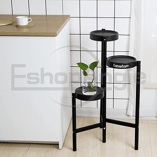 Organizador Pedestal 3 Niveles Porta Macetero Metal