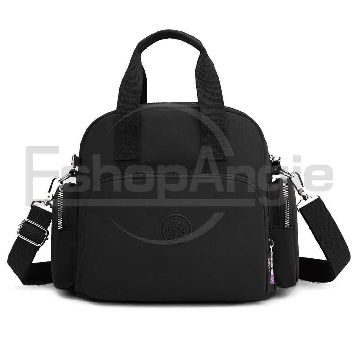 Mochila Bolso Mujer Nylon Multifuncional Con Usb Para Viaje 3