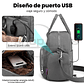 Mochila Bolso Mujer Nylon Multifuncional Con Usb Para Viaje - Miniatura 7