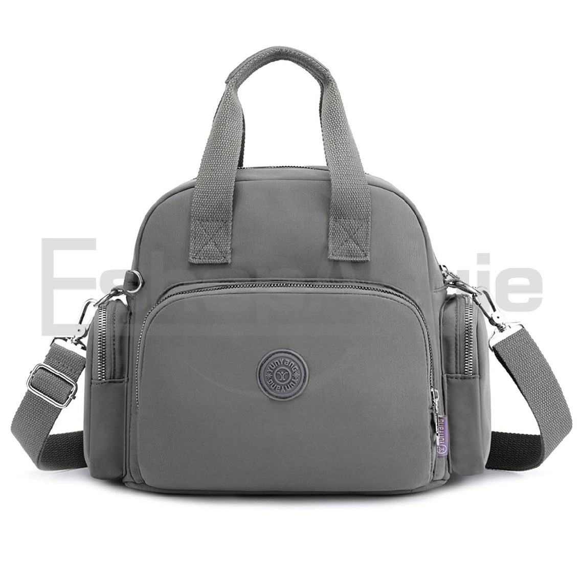 Mochila Bolso Mujer Nylon Multifuncional Con Usb Para Viaje 2