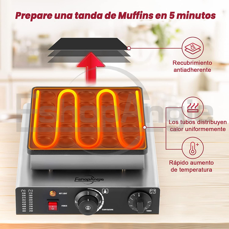 Panquequera Electrica Maquina Para 25 Panqueques Comercial 2