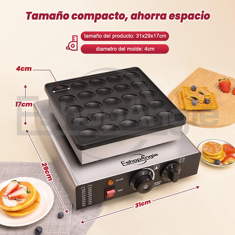 Panquequera Electrica Maquina Para 25 Panqueques Comercial 5