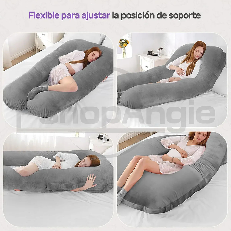Cojin Almohada Maternal U Lactancia Con Funda Extra Suave 5