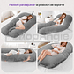 Cojin Almohada Maternal U Lactancia Con Funda Extra Suave - Miniatura 5