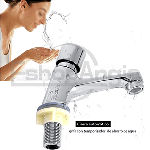 Llave Temporizada Lavamanos Lavatorio Cromada