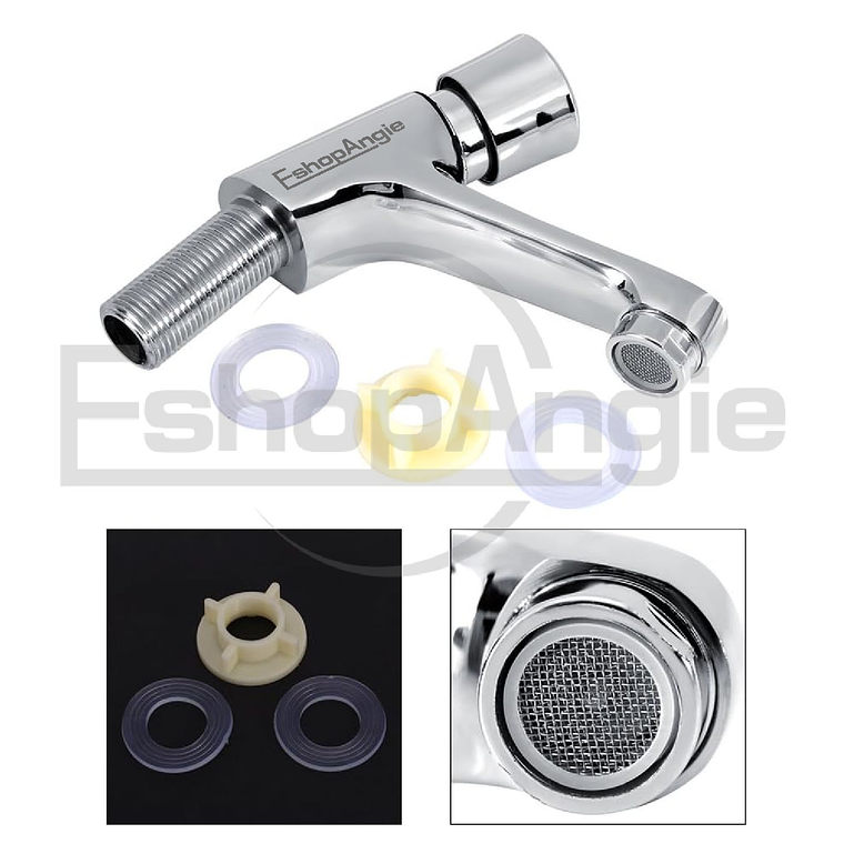 Llave Temporizada Lavamanos Lavatorio Cromada 3