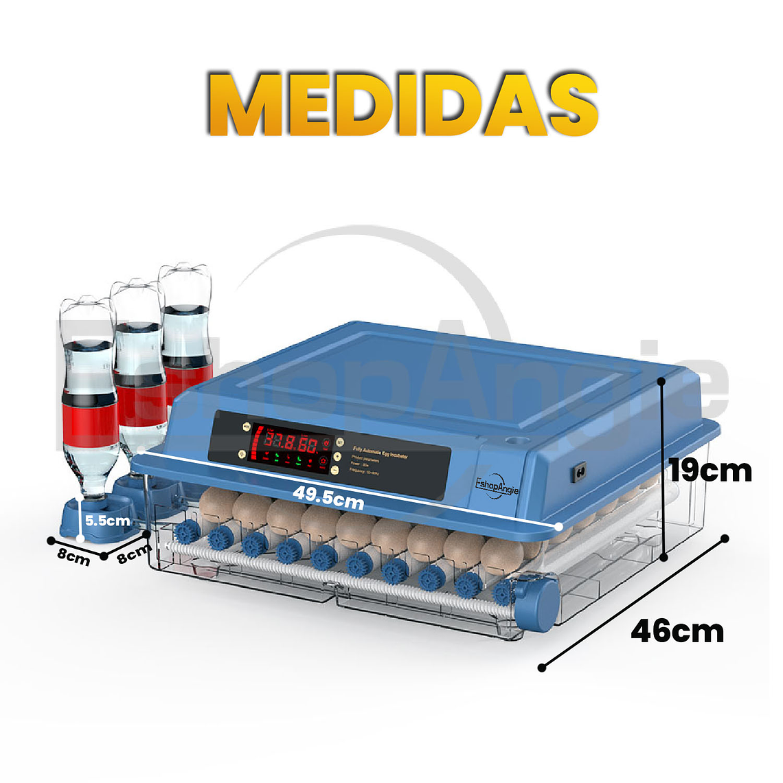 Incubadora 50w Digital Automática 36 Huevos 5