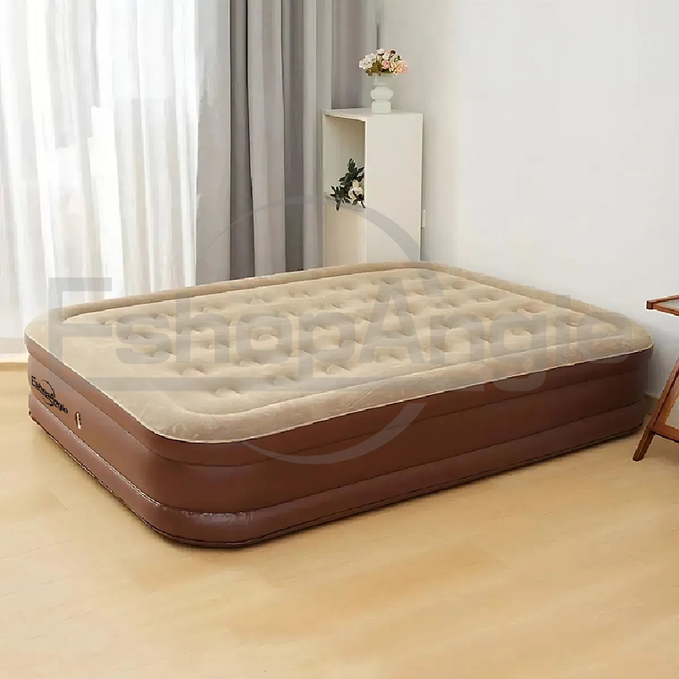 Cama Colchón Inflable 2 Plazas Con Bomba Eléctrica Camping 2