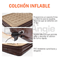Cama Colchón Inflable 2 Plazas Con Bomba Eléctrica Camping - Miniatura 3