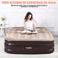 Cama Colchón Inflable 2 Plazas Con Bomba Eléctrica Camping - Miniatura 4