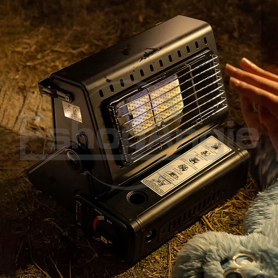 Calefactor Cocinilla Gas Hibrida 2 En 1 Portatil Camping 4