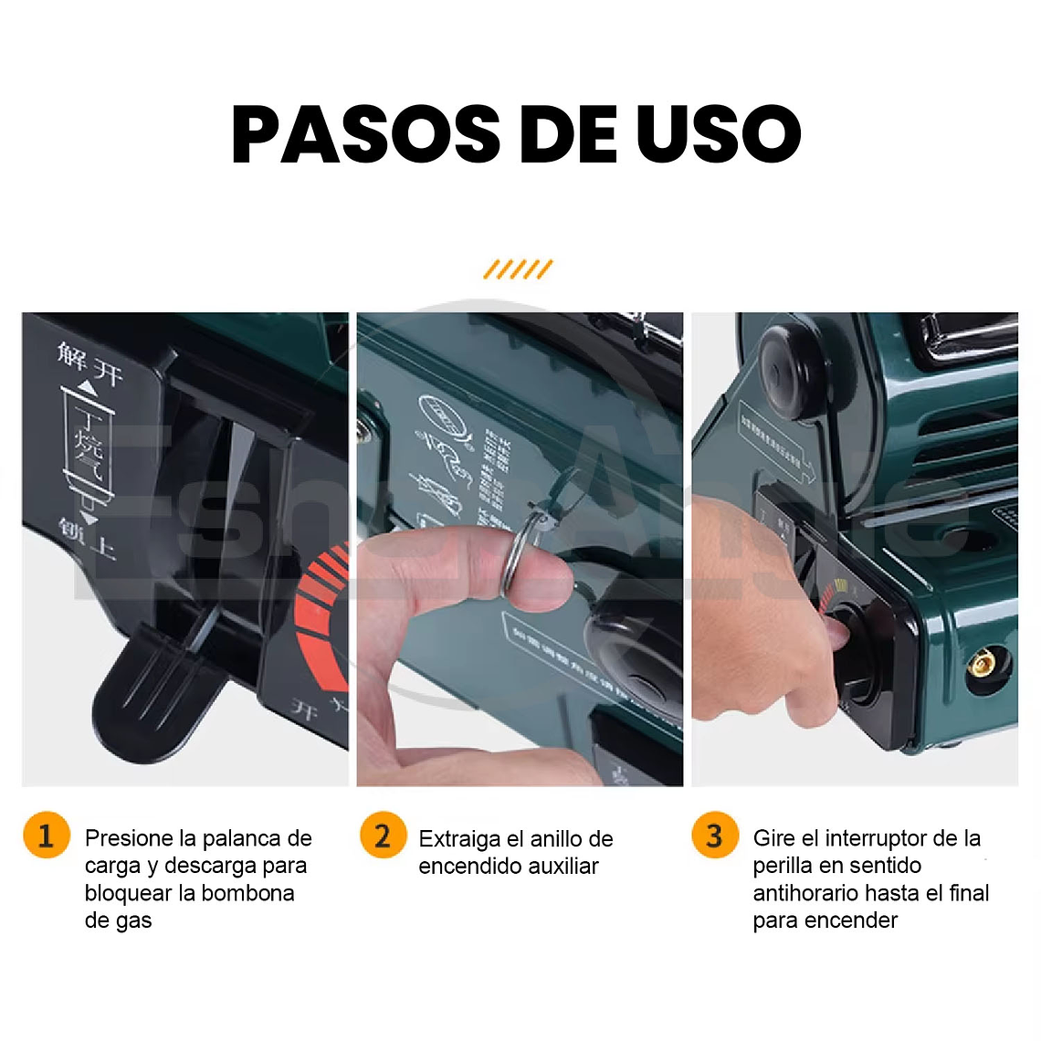 Calefactor Cocinilla Gas Hibrida 2 En 1 Portatil Camping 5