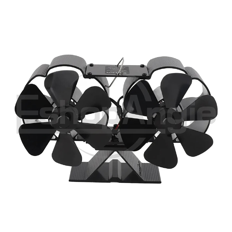 Ventilador Estufa A Leña 6 Aspas Chimenea Sin Electricidad 1