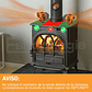 Ventilador Estufa A Leña 6 Aspas Chimenea Sin Electricidad - Miniatura 4