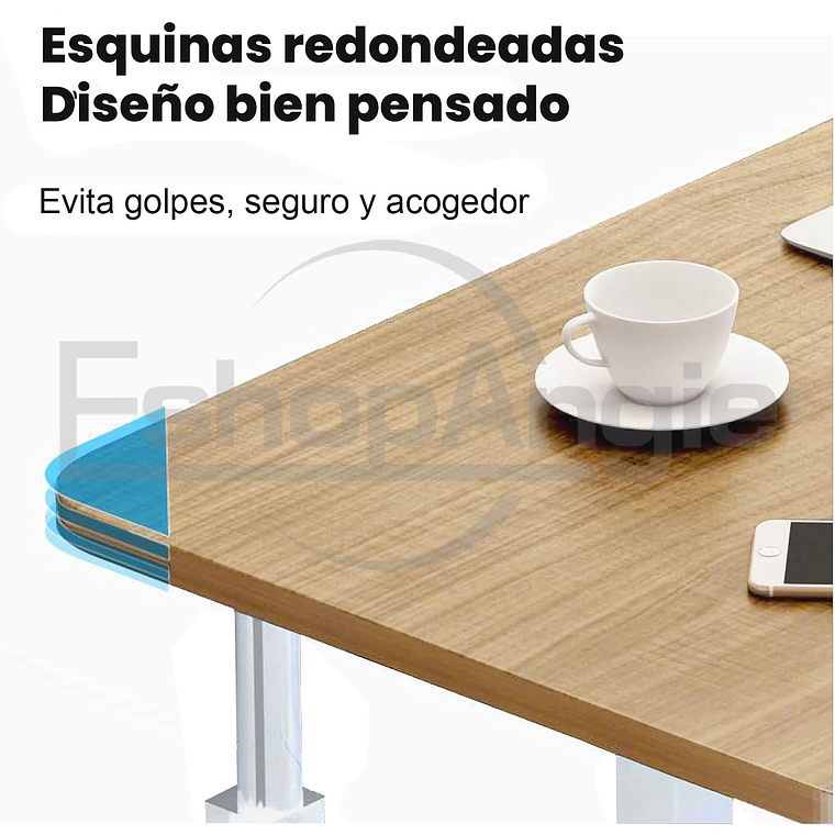 Mesa Auxiliar Altura Ajustable Con Ruedas Multifuncional 3