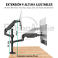 Brazo Soporte Doble Monitor Escritorio 13 A 32 Pulgadas 9kg - Miniatura 8