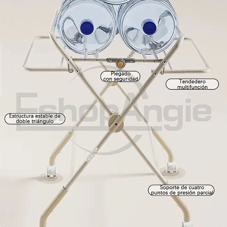Cambiador Portátil Bebé Plegable Multifuncional Mudador 3