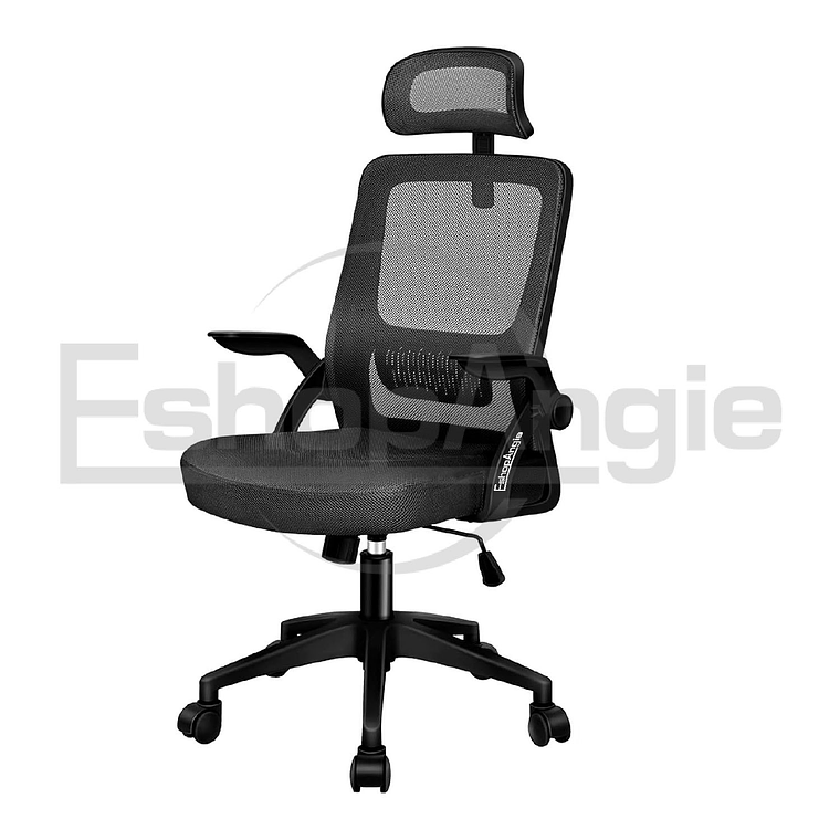 Silla De Oficina Ergonomica Tela Malla Con Reposacabeza 1