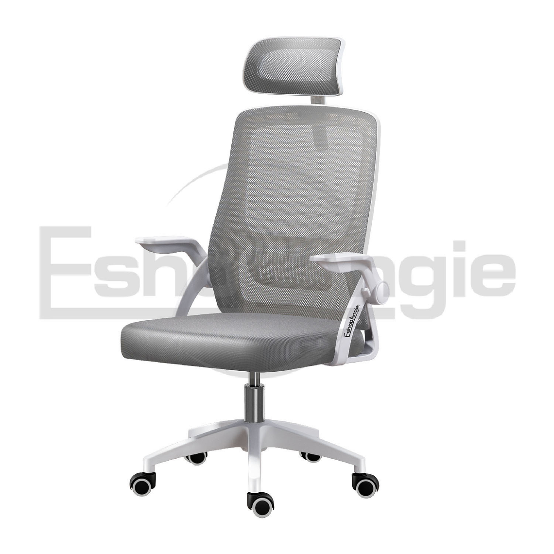 Silla De Oficina Ergonomica Tela Malla Con Reposacabeza 2