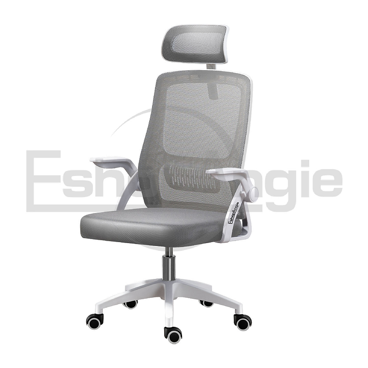 Silla De Oficina Ergonomica Tela Malla Con Reposacabeza 2