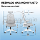 Silla De Oficina Ergonomica Tela Malla Con Reposacabeza - Miniatura 7