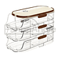 Organizador De Huevo Automatico 3 Niveles Dispensador Nevera Transparente - Miniatura 1