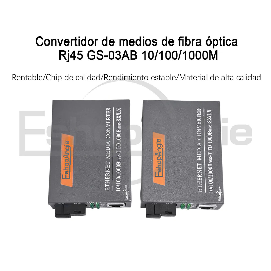 Par Convertidor Medios Fibra Optica Gigabit 10/100/1000 Rj45 2