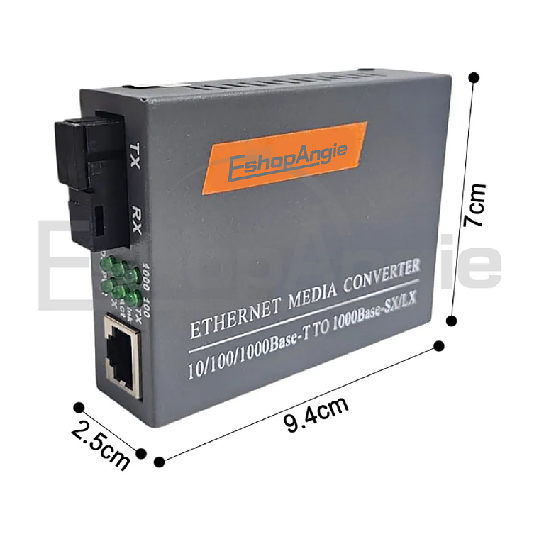 Par Convertidor Medios Fibra Optica Gigabit 10/100/1000 Rj45 6