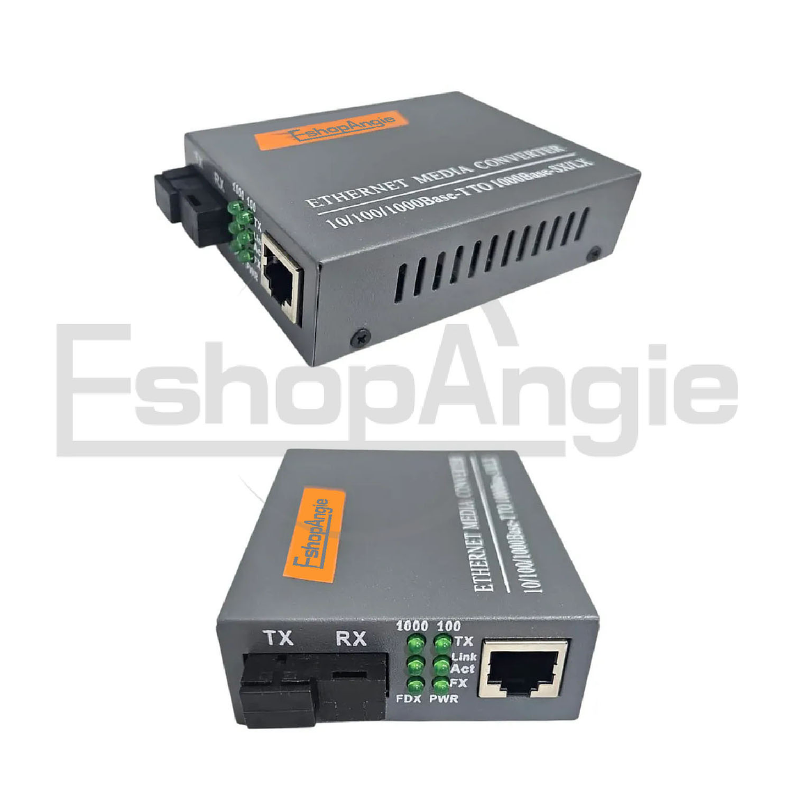Par Convertidor Medios Fibra Optica Gigabit 10/100/1000 Rj45 3