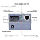 Par Convertidor Medios Fibra Optica Gigabit 10/100/1000 Rj45 - Miniatura 5